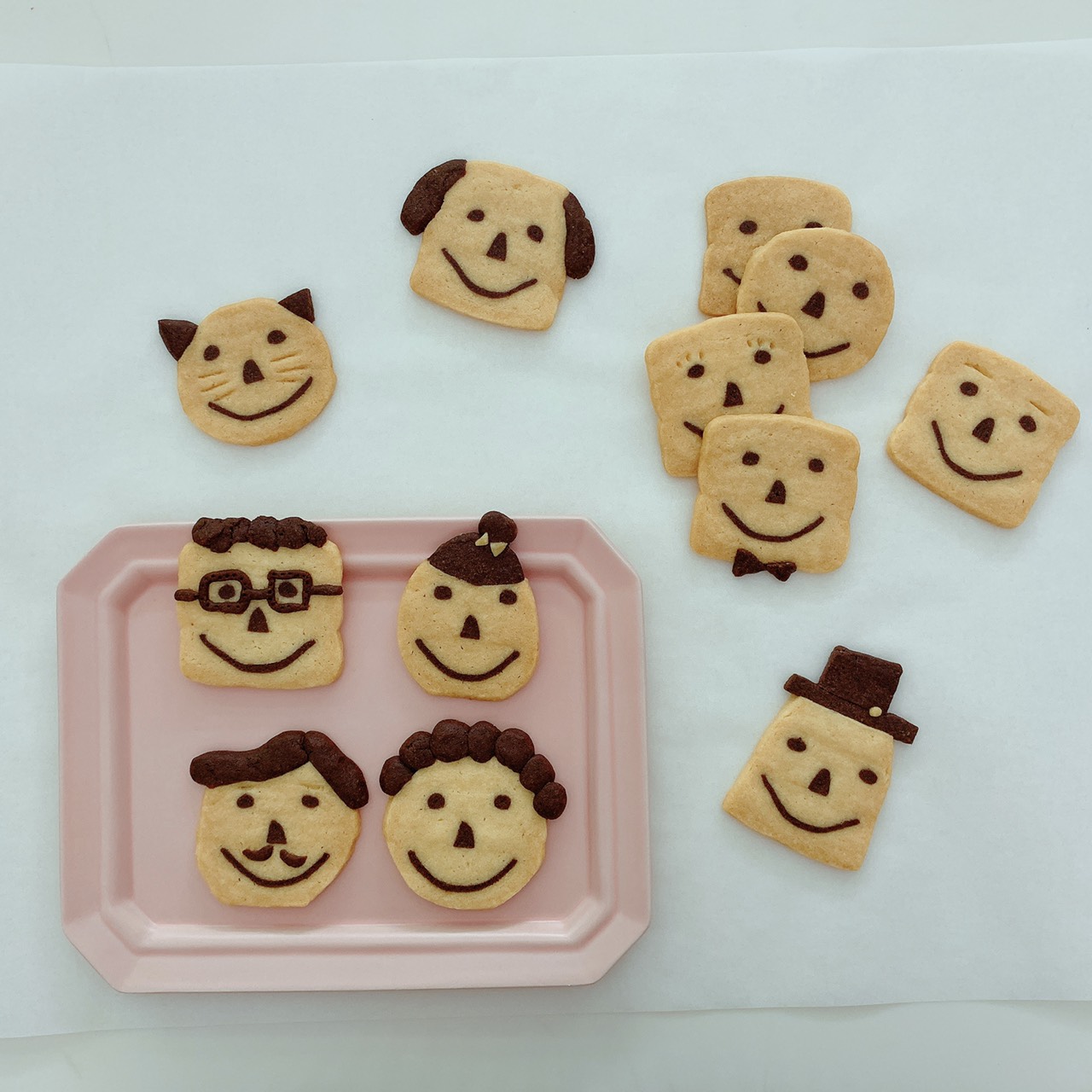 子どもと一緒に作りたい ほんわか表情がかわいい 顔クッキー の作り方 Anna アンナ