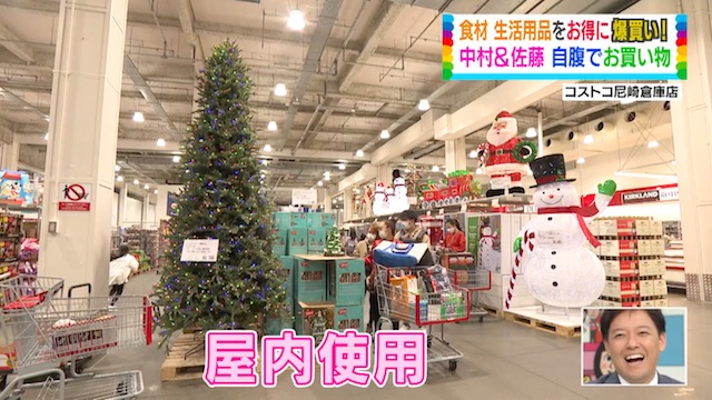コストコ尼崎倉庫店のクリスマスツリー