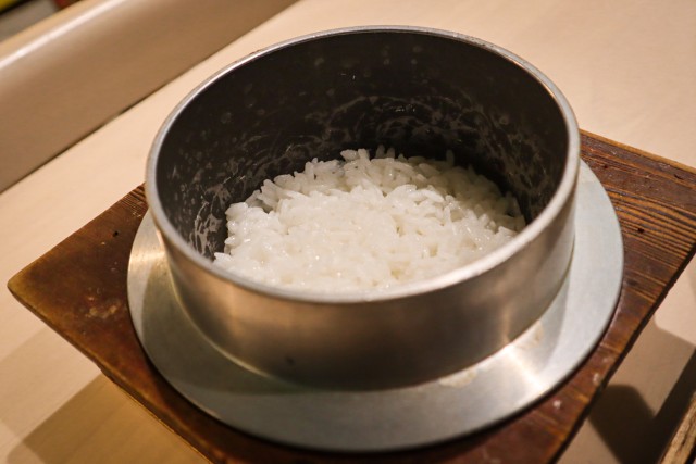 羽釜で炊いたお米