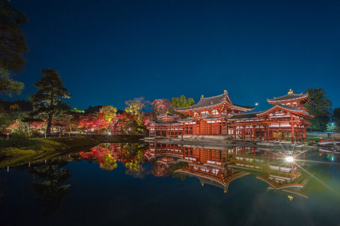 京都府紅葉ライトアップ・平等院