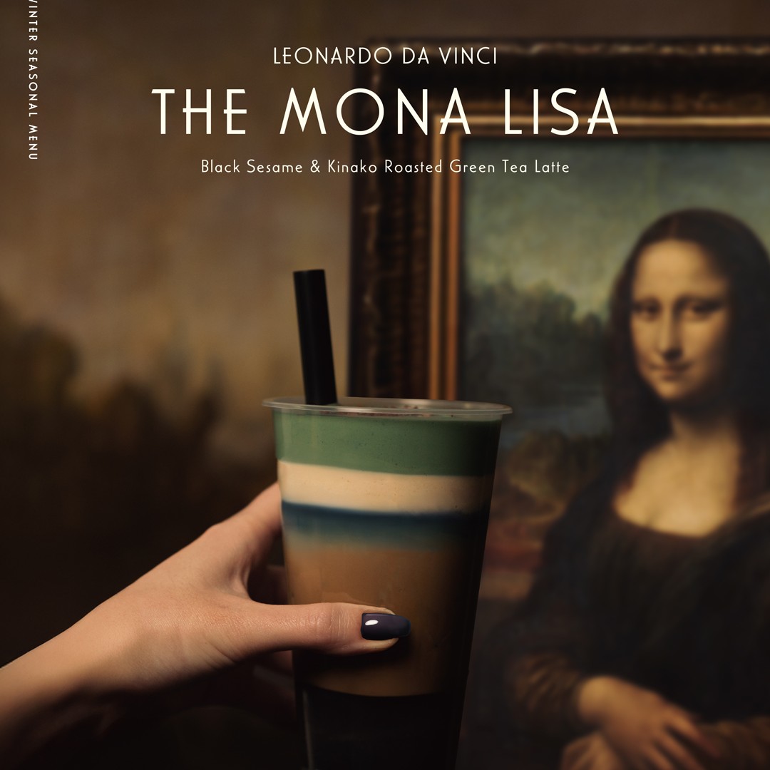 谷町六丁目】今年の冬はモナ・リザ♡ アートカフェで話題の“飲む名画