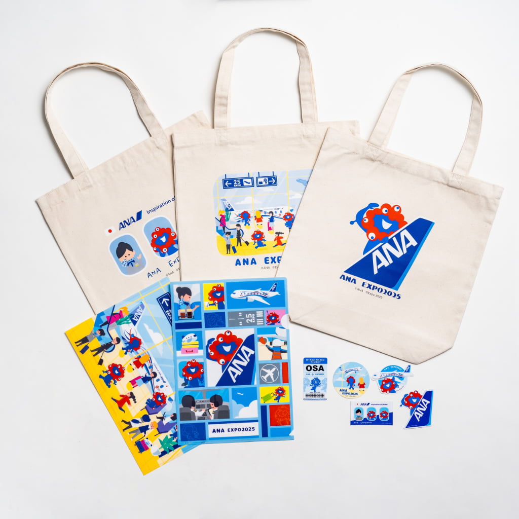 【大阪関西万博閉幕記念】アメリカ館2025トートバッグ　スタッフ限定キーホルダー 大阪・関西万博開催まであと1週間！ANAとのコラボグッズがアツい♡