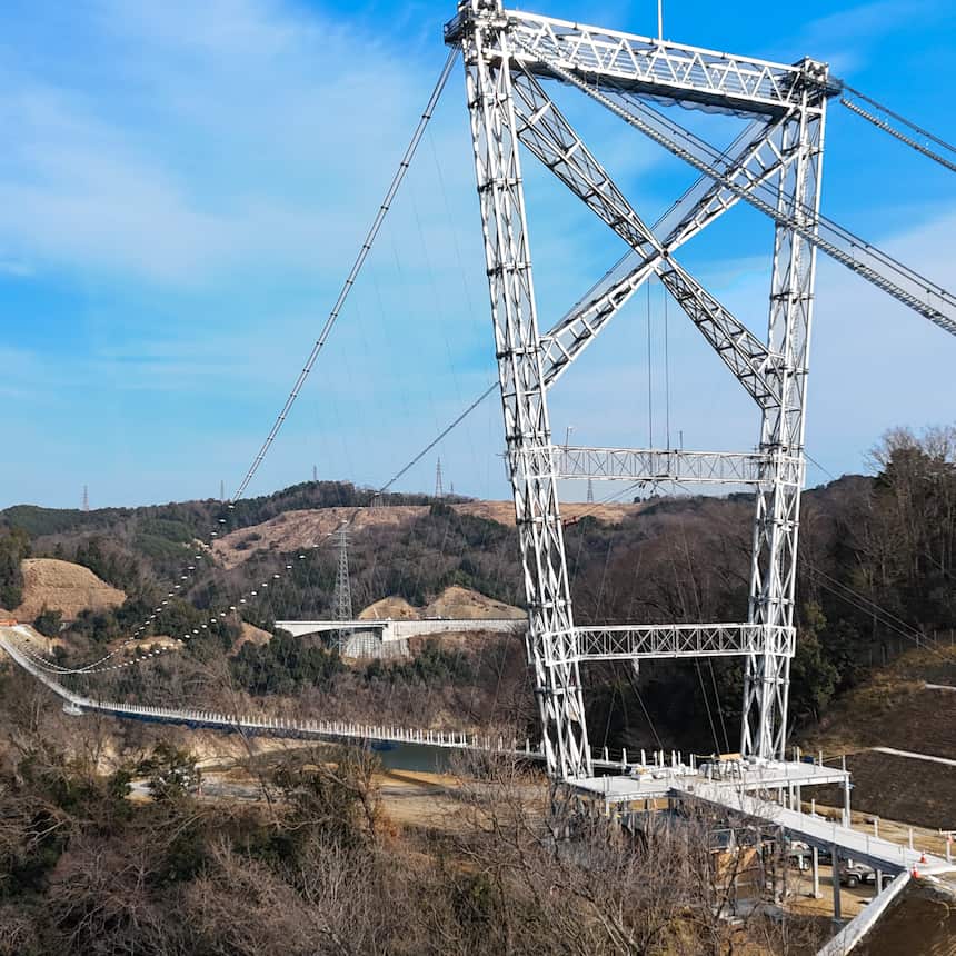 底が抜けていてスリル満点な吊橋「林橋」 | cotsplaceのブログ