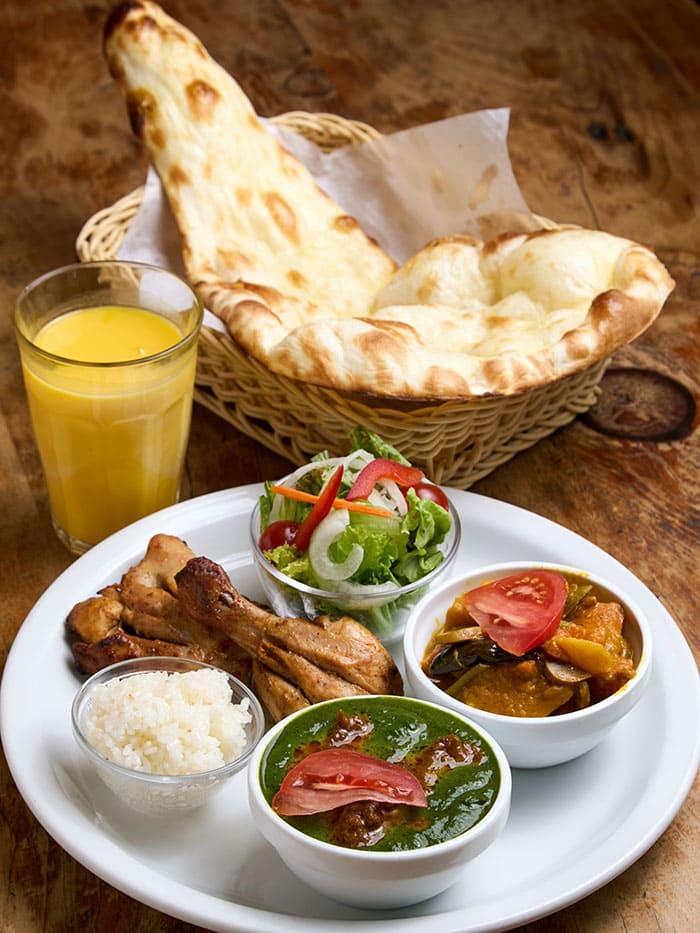 グリル&ダブルカレーセット(ディナー)1,860円