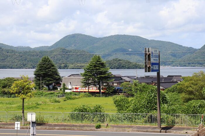 道の駅くみはまSANKAIKAN目の前の風景
